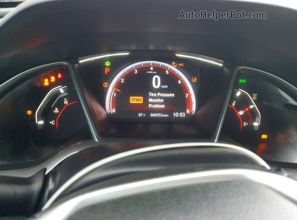 19XFC2F87LE008036 2020 HONDA CIVIC Blue Instrument cluster view