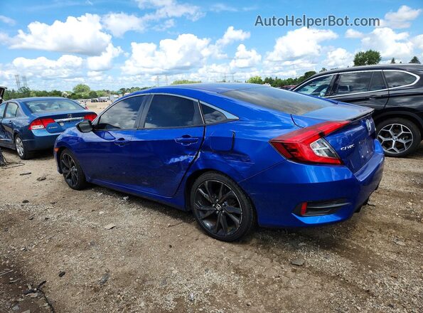 19XFC2F87LE027735 2020 HONDA CIVIC Blue Հետևի ձախ