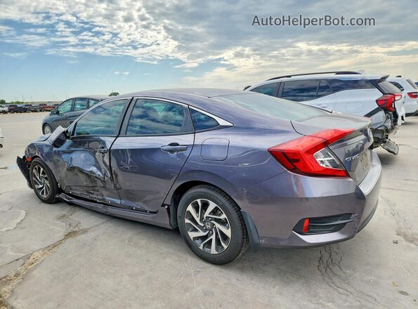 19XFC2F88GE073595 2016 HONDA CIVIC Gray უკანა მარცხენა