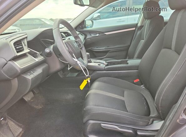 19XFC2F88GE073595 2016 HONDA CIVIC Gray წინა სალონის ხედი