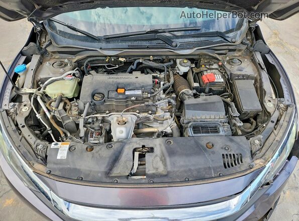 19XFC2F88GE073595 2016 HONDA CIVIC Gray უკანა სალონის ხედი