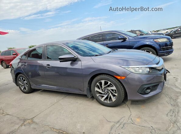 19XFC2F88GE073595 2016 HONDA CIVIC Gray წინა მარჯვენა