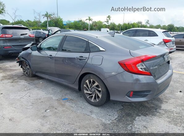 19XFC2F88HE059052 2017 HONDA CIVIC Gray Rear left