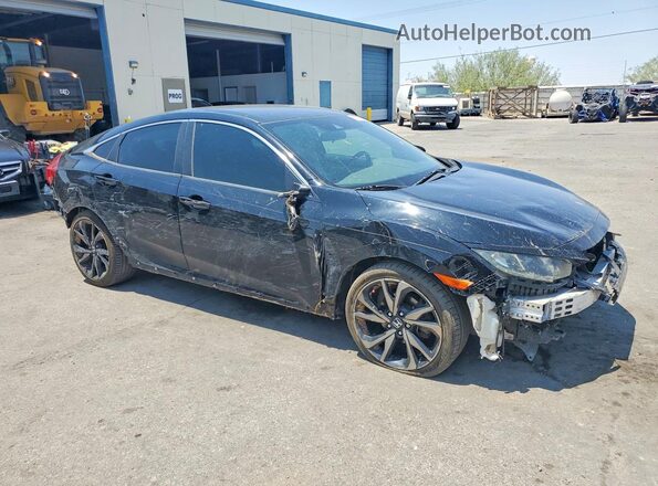 19XFC2F88KE011509 2019 HONDA CIVIC Черный Передняя правая четверть