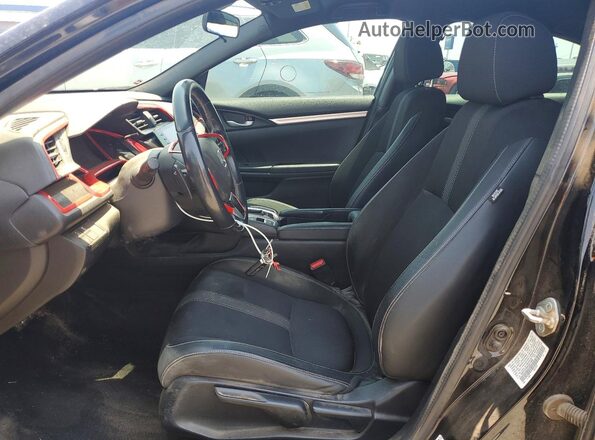 19XFC2F88KE011509 2019 HONDA CIVIC Черный Вид салона спереди
