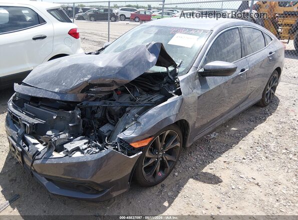 19XFC2F88KE045109 2019 HONDA CIVIC Серый Передняя левая четверть