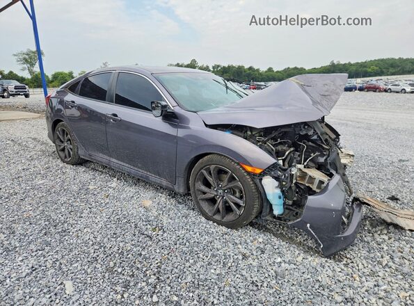 19XFC2F88LE010040 2020 HONDA CIVIC Gray წინა მარჯვენა