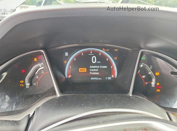 19XFC2F88LE010040 2020 HONDA CIVIC Gray ხელსაწყოთა პანელის ხედი