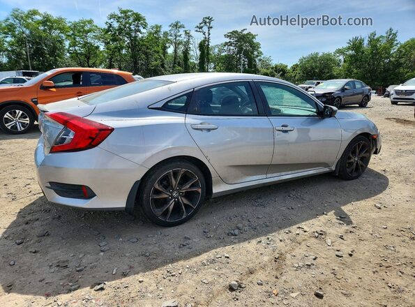 19XFC2F89KE021868 2019 HONDA CIVIC Silver უკანა მარჯვენა
