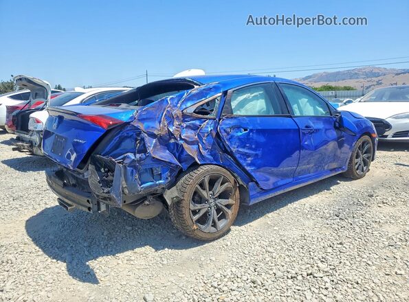 19XFC2F89KE206941 2019 HONDA CIVIC Синий Задняя правая четверть