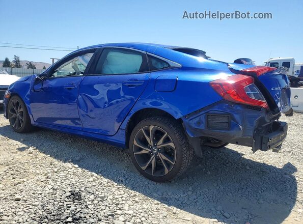 19XFC2F89KE206941 2019 HONDA CIVIC Синий Задняя левая четверть