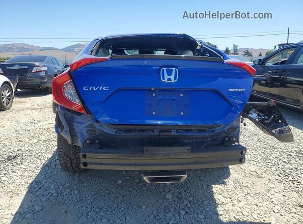 19XFC2F89KE206941 2019 HONDA CIVIC Синий Вид сзади