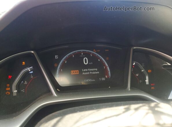19XFC2F89KE206941 2019 HONDA CIVIC Синий Вид щитка приборов