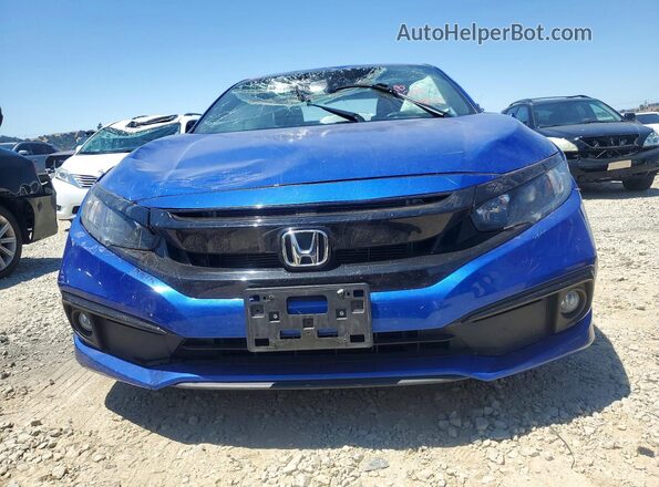 19XFC2F89KE206941 2019 HONDA CIVIC Синий Вид спереди