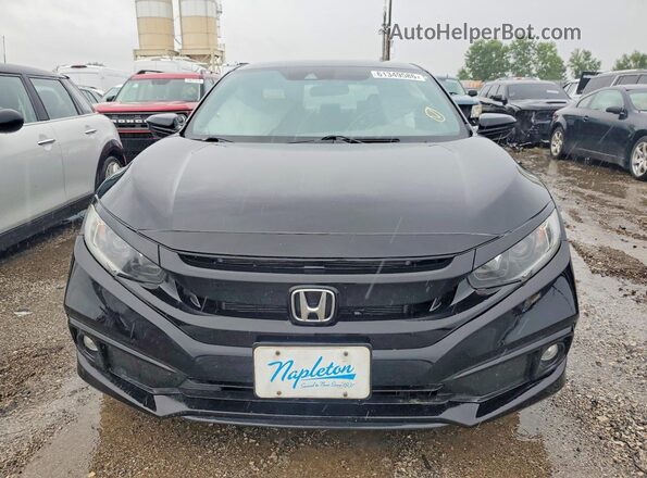 19XFC2F89LE028451 2020 HONDA CIVIC Черный Вид спереди