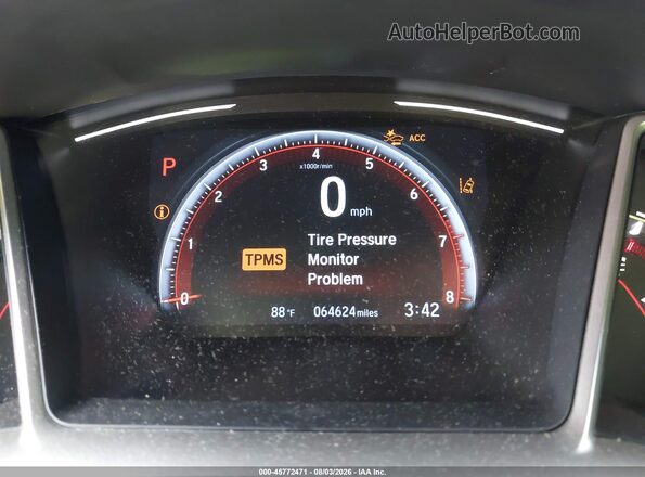 19XFC2F89ME000439 2021 HONDA CIVIC White Հետևի նստատեղերի տեսք