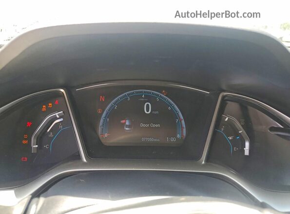 19XFC2F8XJE034806 2018 HONDA CIVIC Silver Вид щитка приладів