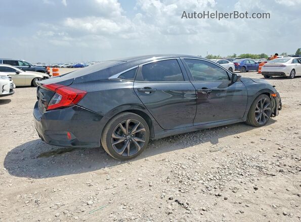 19XFC2F8XLE002957 2020 HONDA CIVIC Black უკანა მარჯვენა