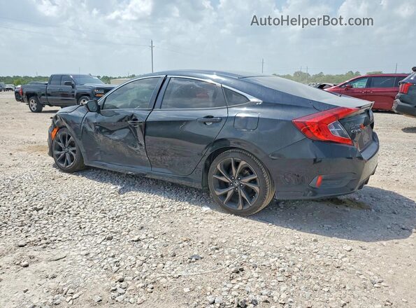19XFC2F8XLE002957 2020 HONDA CIVIC Black უკანა მარცხენა