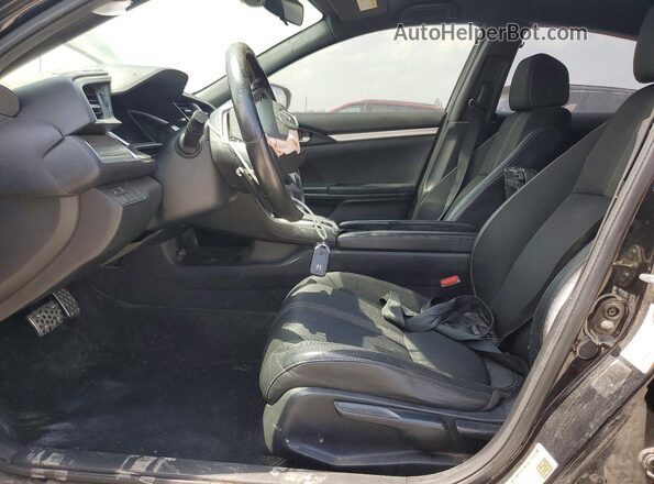19XFC2F8XLE002957 2020 HONDA CIVIC Black წინა სალონის ხედი