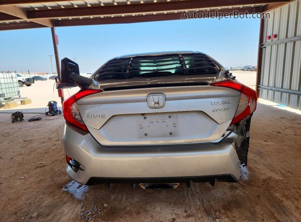 19XFC2F8XLE023873 2020 HONDA CIVIC Silver Widok z tyłu