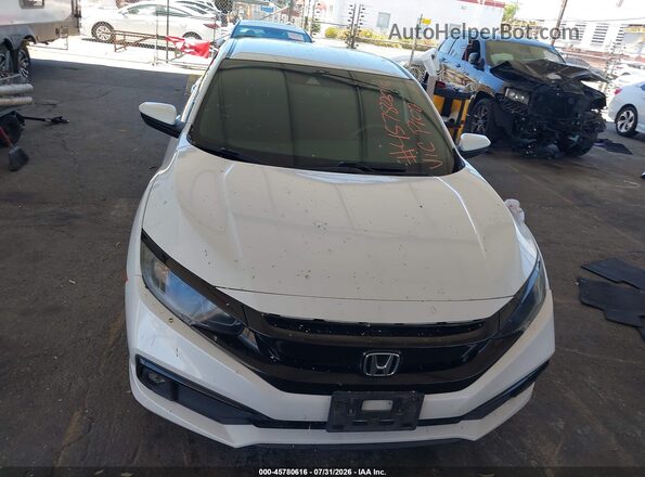 19XFC2F8XLE207520 2020 HONDA CIVIC White Widok zestawu wskaźników