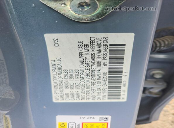 19XFL1G84NE013013 2022 HONDA CIVIC Gray Շարժիչի բաժամունքի տեսք
