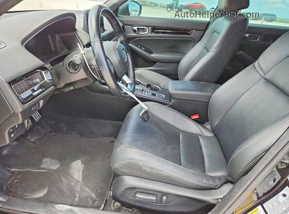 19XFL1H85PE001079 2023 HONDA CIVIC Black წინა სალონის ხედი