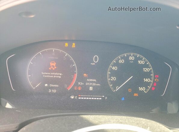 19XFL2H82RE022402 2024 HONDA CIVIC Blue Instrument cluster view