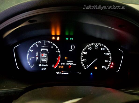 19XFL2H82SE032840 2025 HONDA CIVIC Gray ხელსაწყოთა პანელის ხედი