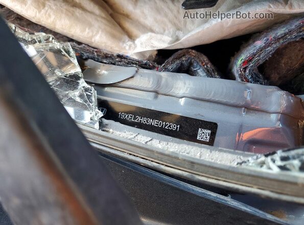 19XFL2H83NE012391 2022 HONDA CIVIC Gray Engine compartment view