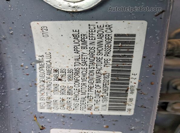 19XFL2H83PE021823 2023 HONDA CIVIC Gray Engine compartment view