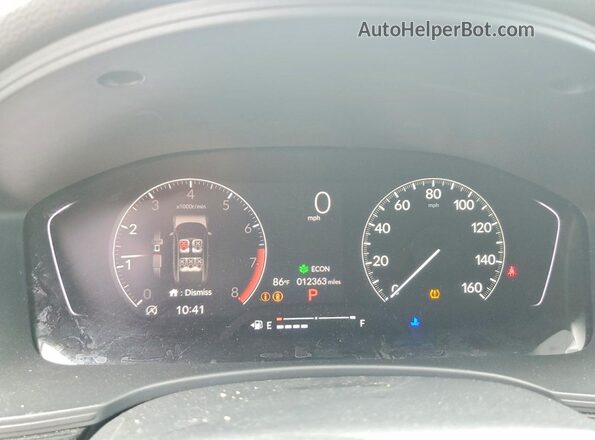 19XFL2H83SE010930 2025 HONDA CIVIC White Instrument cluster view