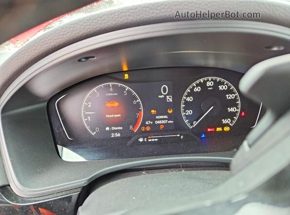 19XFL2H84NE014585 2022 HONDA CIVIC Red Вид щитка приладів