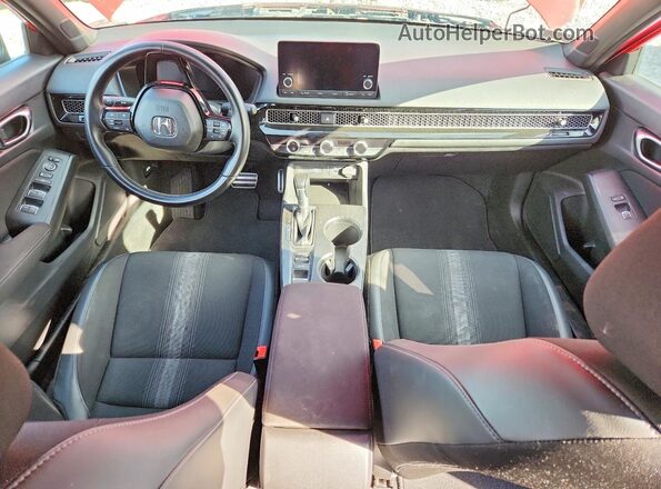 19XFL2H84NE014585 2022 HONDA CIVIC Red Вид панелі приладів