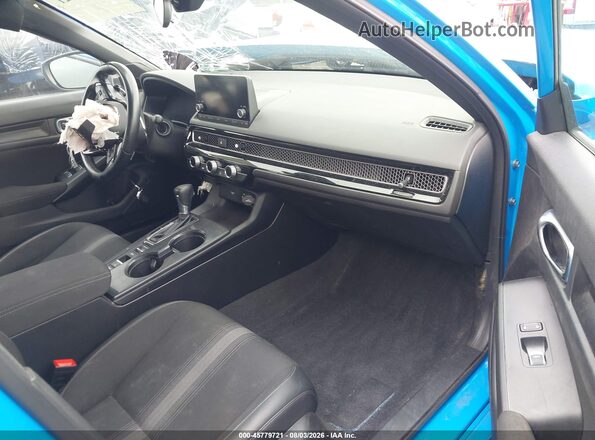 19XFL2H84NE014733 2022 HONDA CIVIC Blue Widok wnętrza z przodu