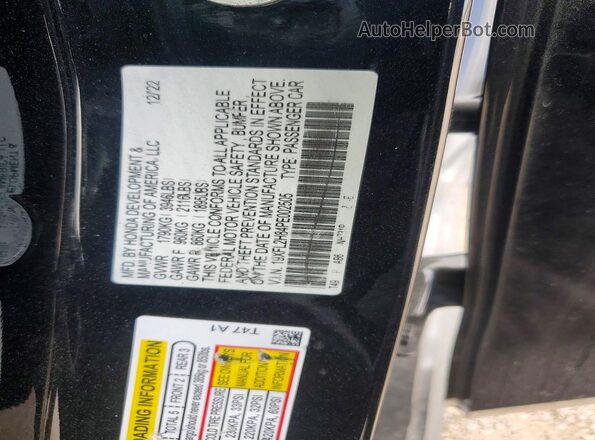 19XFL2H84PE002505 2023 HONDA CIVIC Черный Вид подкапотного пространства