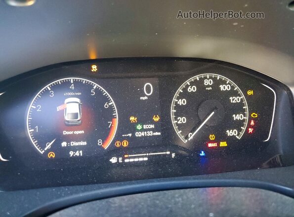 19XFL2H86RE012505 2024 HONDA CIVIC Silver ხელსაწყოთა პანელის ხედი