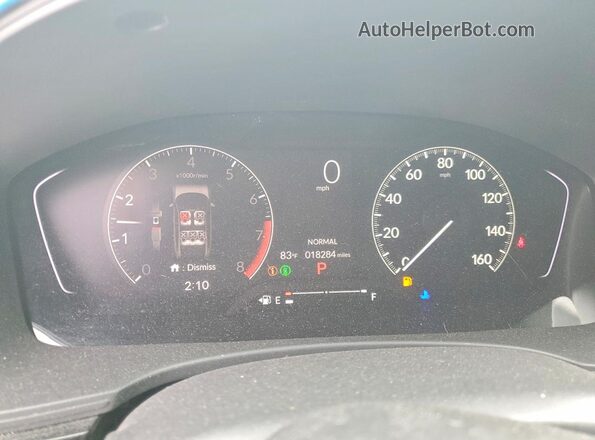 19XFL2H86SE017709 2025 HONDA CIVIC Blue Vista del cuadro de instrumentos