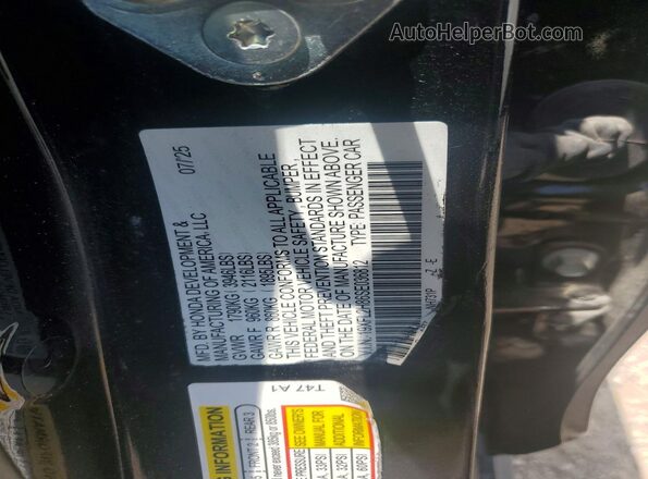 19XFL2H86SE036812 2025 HONDA CIVIC Black Vista del compartimento del motor