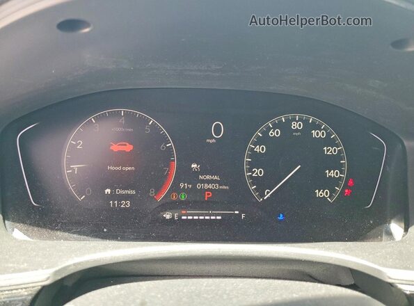 19XFL2H87SE007478 2025 HONDA CIVIC Black Instrument cluster view