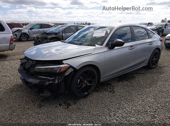 19XFL2H87TE028560 2026 HONDA CIVIC Silver Առջևի ձախ երեք քառորդ տեսարան