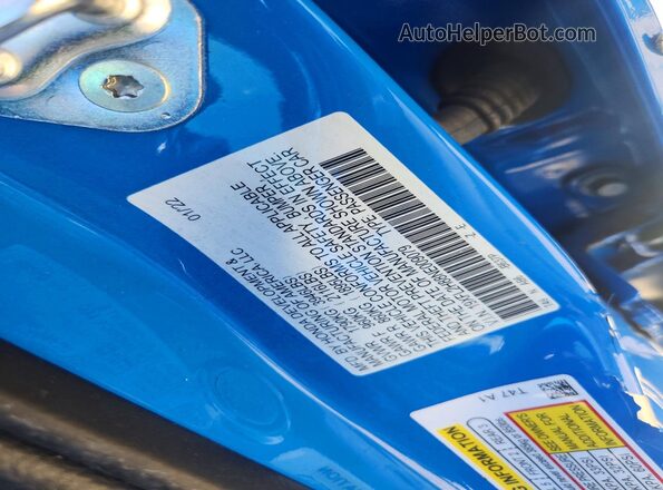 19XFL2H88NE009079 2022 HONDA CIVIC Blue Շարժիչի բաժամունքի տեսք