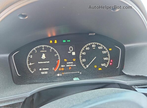 19XFL2H88PE006959 2023 HONDA CIVIC Black ხელსაწყოთა პანელის ხედი