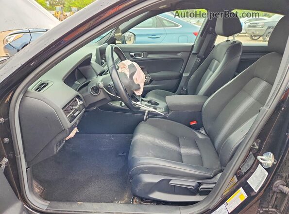 19XFL2H88SE001608 2025 HONDA CIVIC Black წინა სალონის ხედი