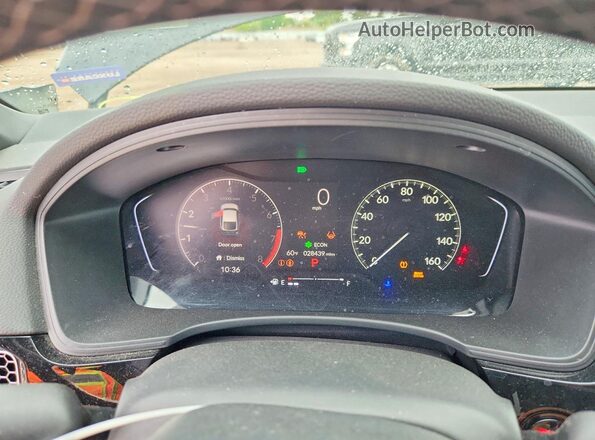 19XFL2H88SE001608 2025 HONDA CIVIC Black ხელსაწყოთა პანელის ხედი