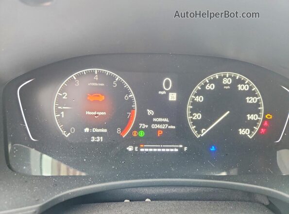 19XFL2H89NE006501 2022 HONDA CIVIC Black Instrument cluster view