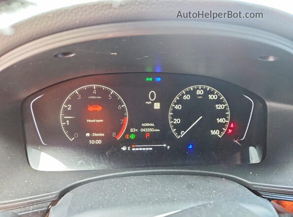 19XFL2H89PE009658 2023 HONDA CIVIC Black Вид щитка приладів