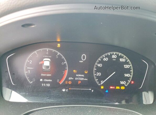19XFL2H89RE015852 2024 HONDA CIVIC Gray Vista del cuadro de instrumentos