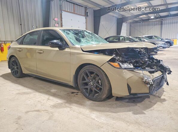 19XFL2H8XSE008060 2025 HONDA CIVIC Желто-коричневый Передняя правая четверть